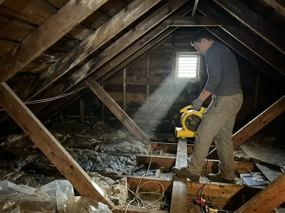 attic-water-damage-drying-proc-007 — frequently asked questions, Emergency Water Extraction & 24/7 Flood Response in Three L…